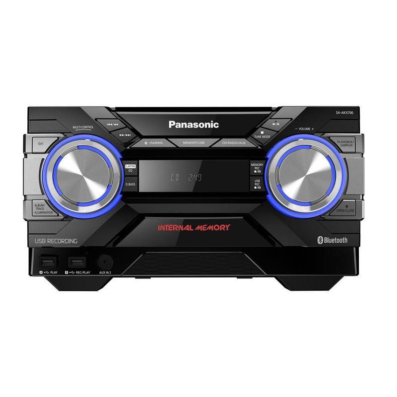 Mini System Panasonic SC-AKX700LBK USB Bluetooth 1800W RMS - Mini